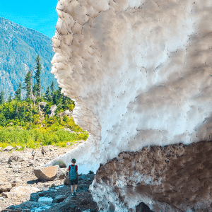 Big Four Ice Caves hike in Washington state
