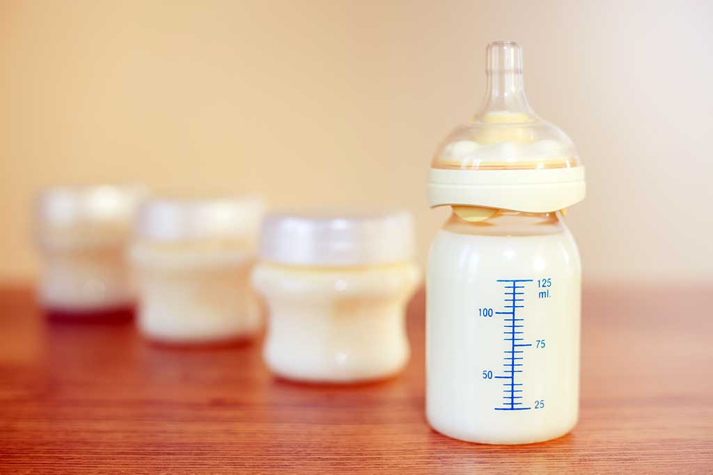 Bottle feed breast milk