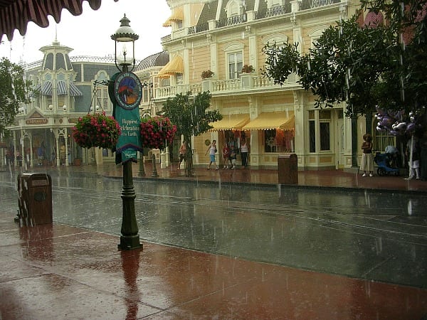 Raining at Walt Disney World