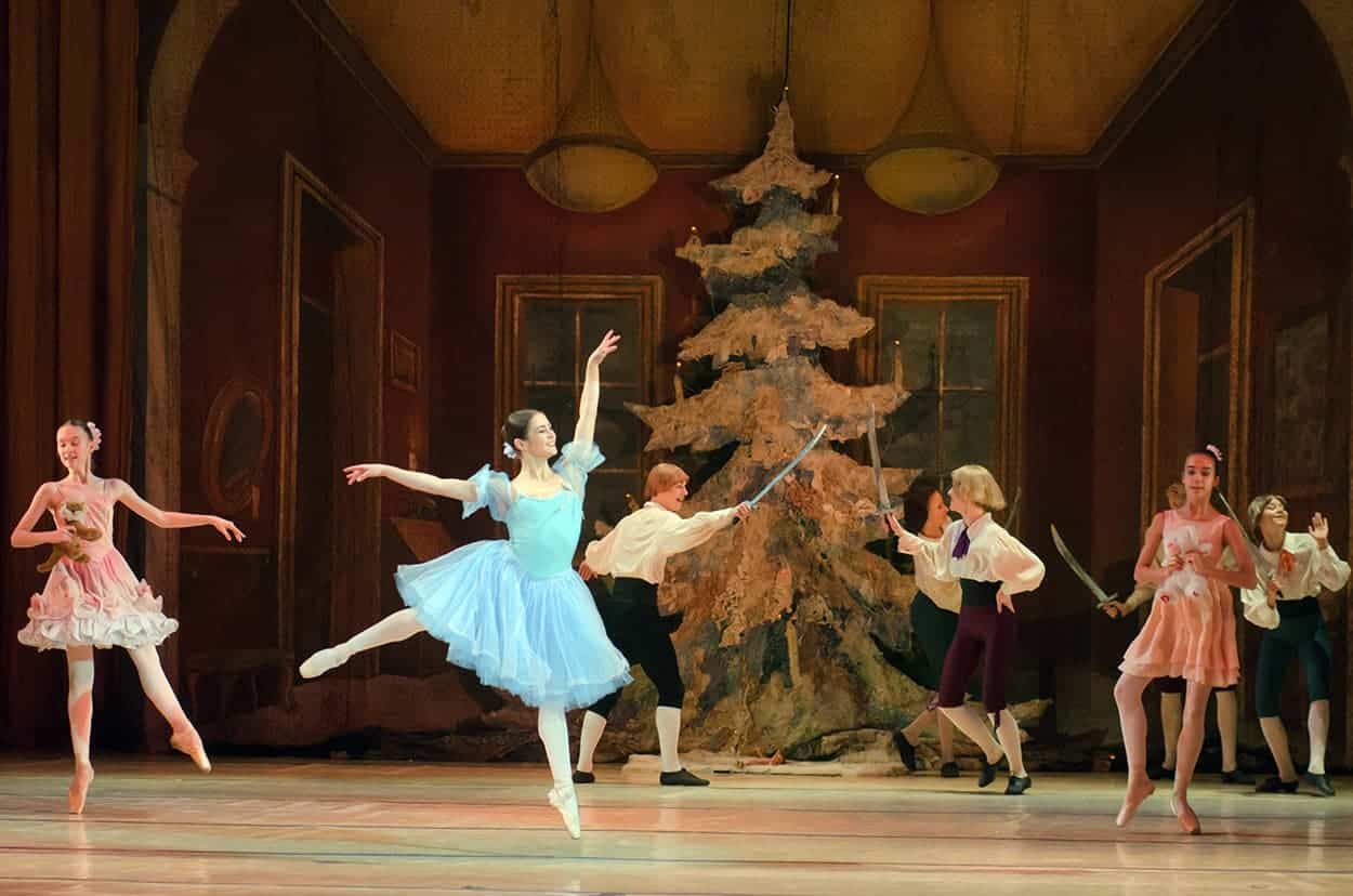 Nutcracker Ballet performances at Christmas and the holiday season- Clara onstage