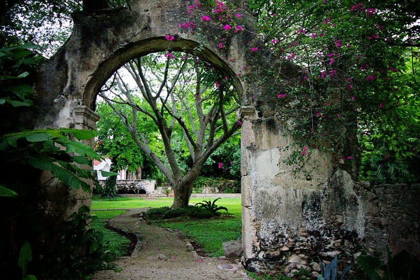 Archway in Hacienda Petac Merida Mexico