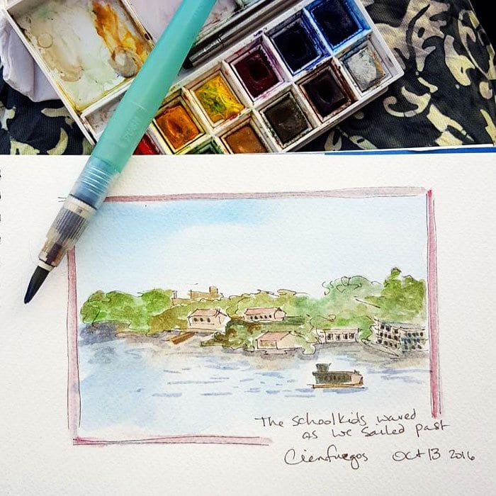 travel journal watercolors