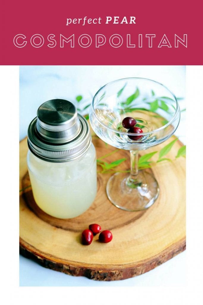 Pear Cosmopolitan Recipe and Pear Martini