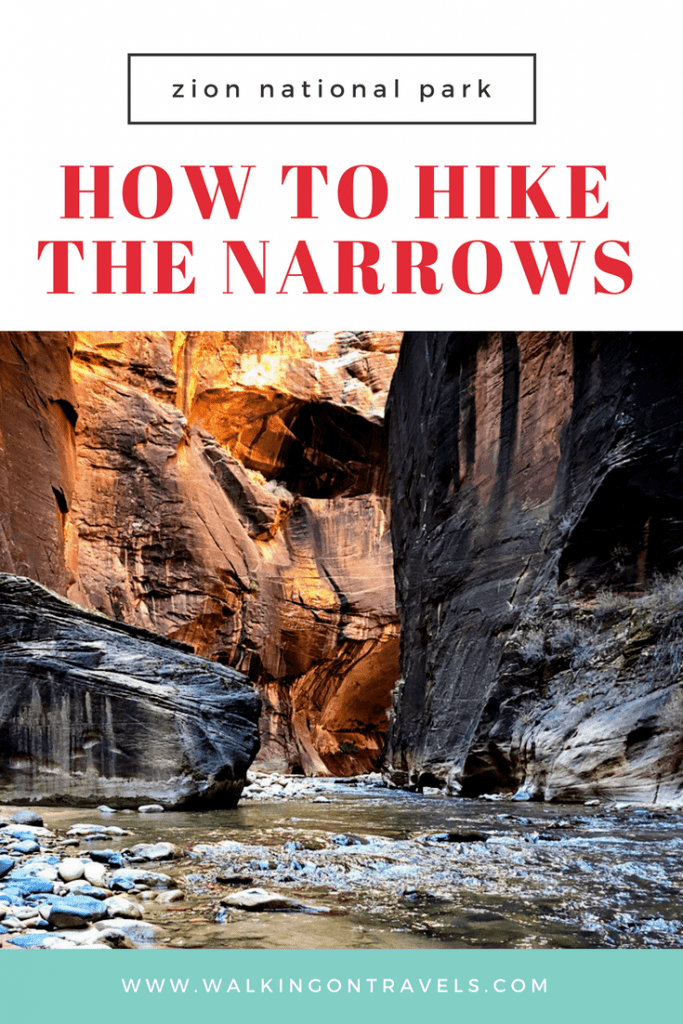 How to Hike the Narrows in Zion National Park: Your guide to hiking one of the most epic trails in the world in America's national park #nationalpark #zion #hiking #usa