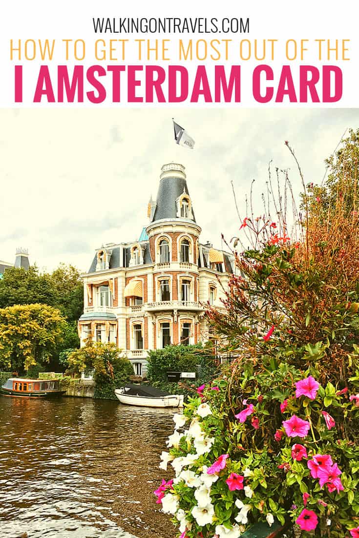 Save money traveling with the I Amsterdam Card when you visit Amsterdam for a weekend trip to Europe or longer European vacation. Museums, cafes, tours and more are offered on discount or covered on this card, so you can see more for less this year on your European Vacation. #amsterdam #europetrip #tripplanning #travelplanning #europe #netherlands
