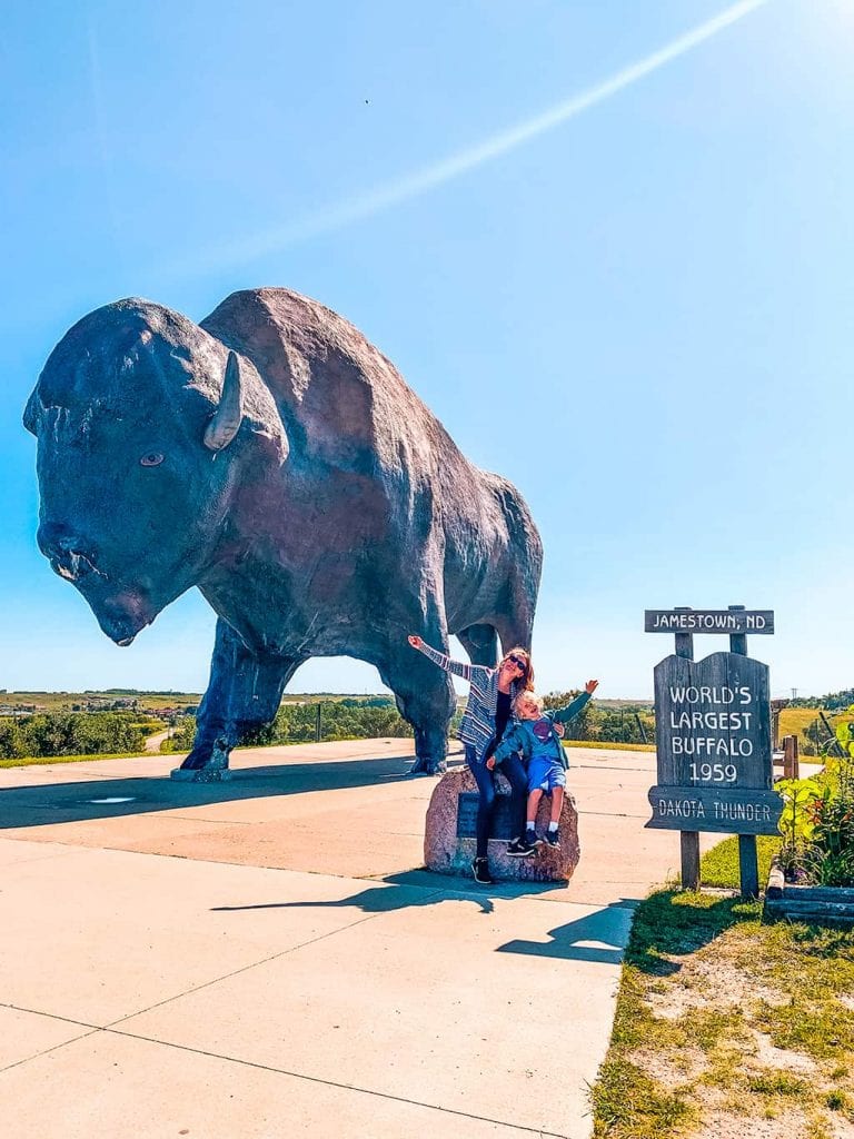 Worlds Largest Buffalo Monument Jamestown ND