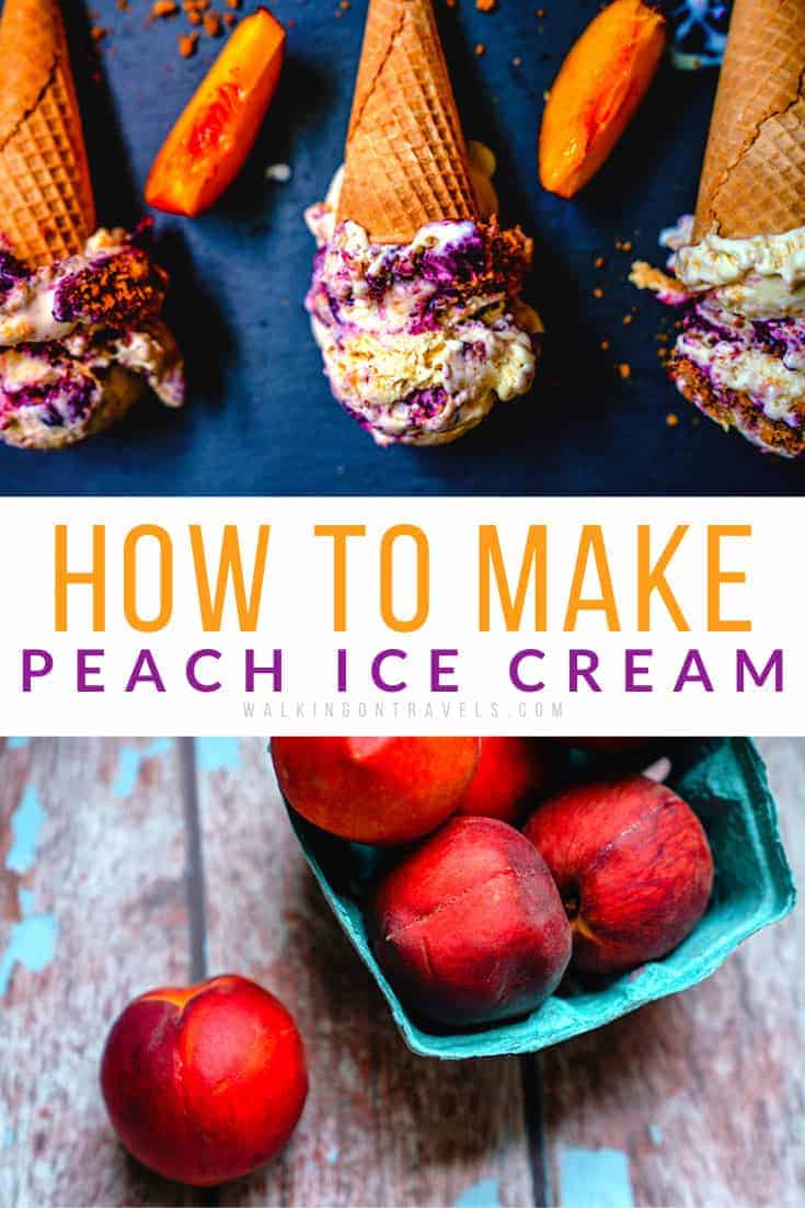 Homemade Peach Ice Cream Recipe 001