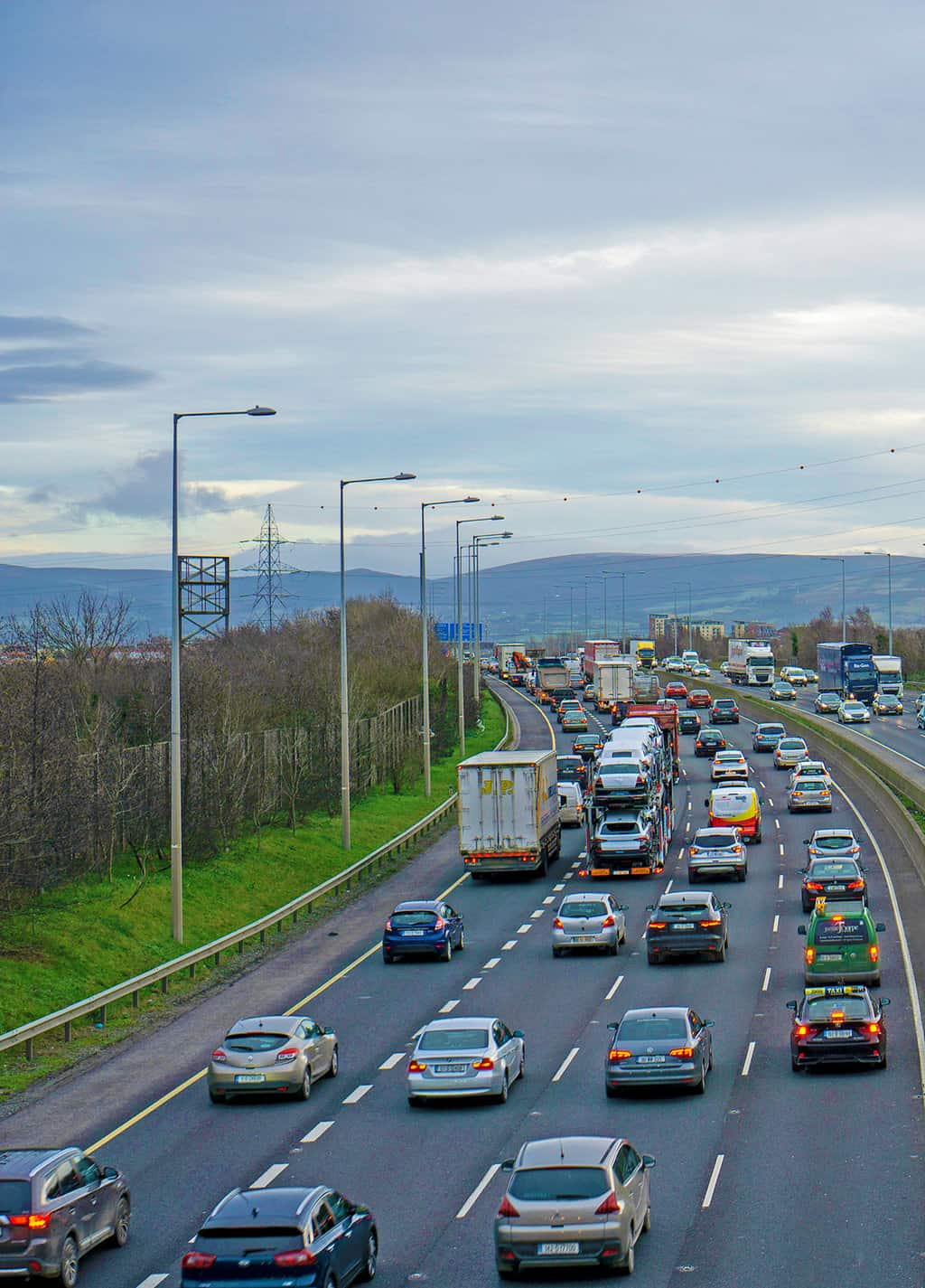 Dublin's M50 motorway- driving in Ireland