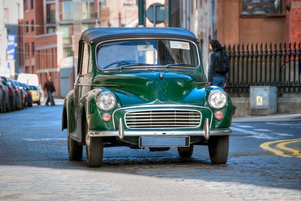 Old car in Dublin Ireland- Rental Car in Ireland