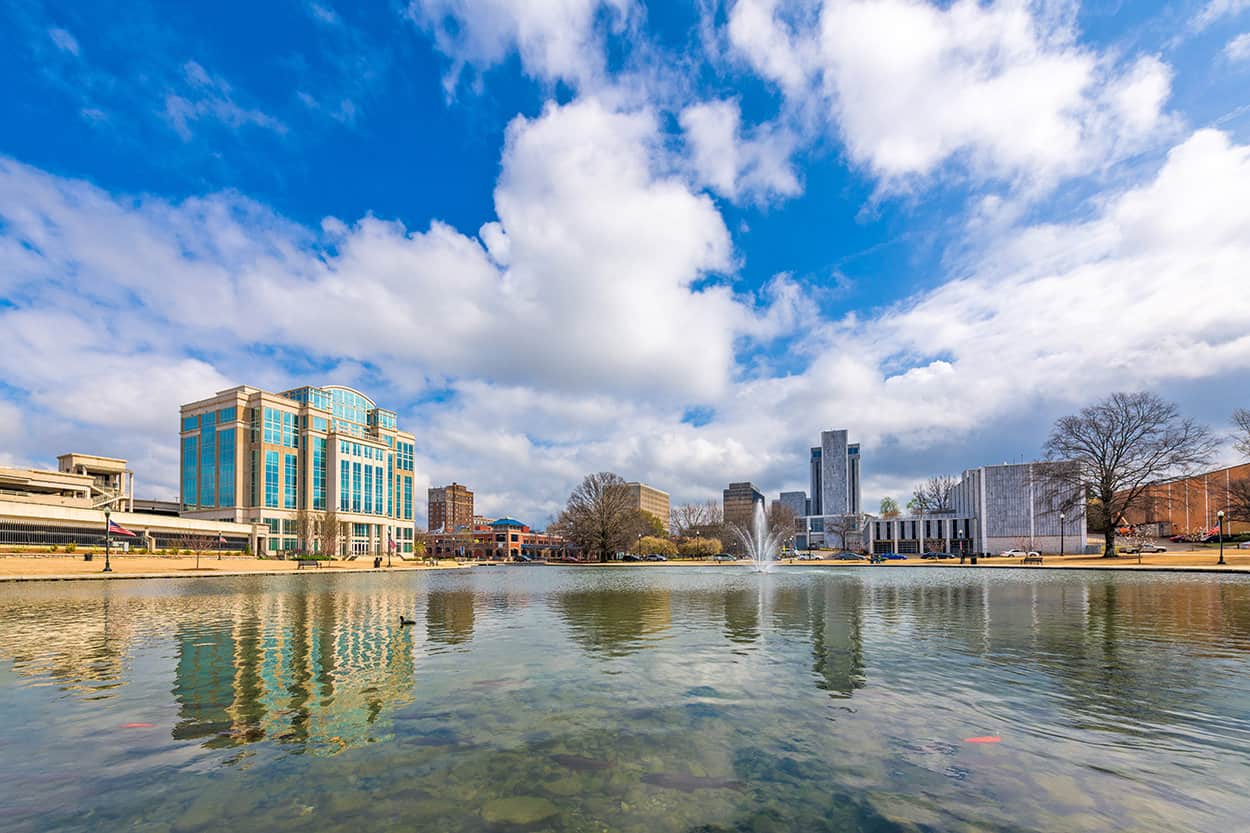 Huntsville AL view of Big Spring Park