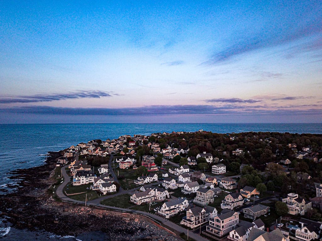 York ME aerial shot