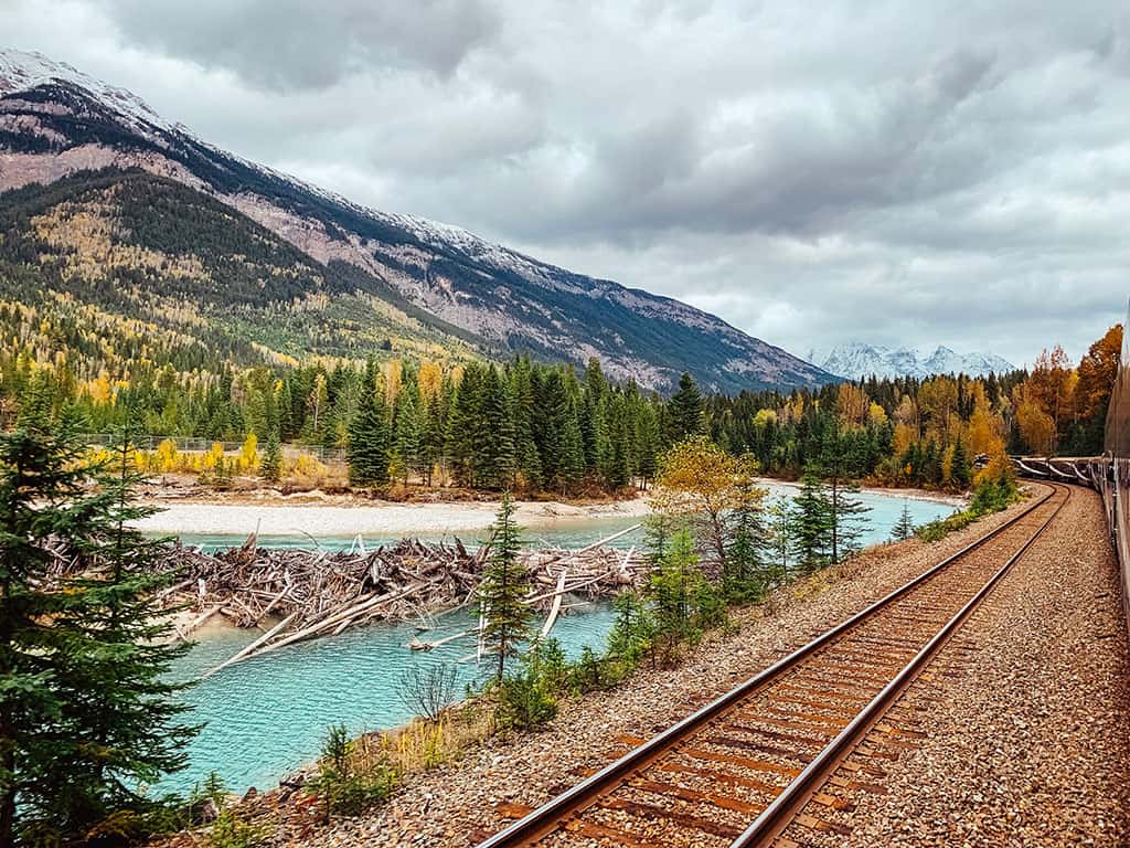 Rocky Mountaineer through the Canadian Rockies on a train trip