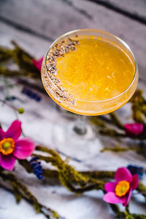 Lavender Bees Knees Cocktail recipe
