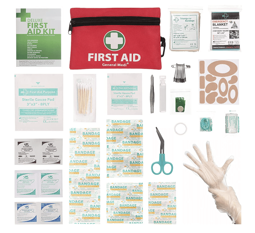 Hiking with baby first aid kit
