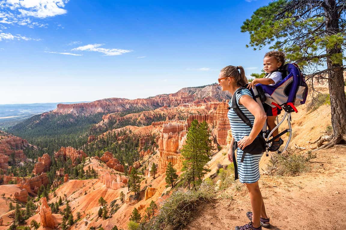 Hiking with shop baby gear