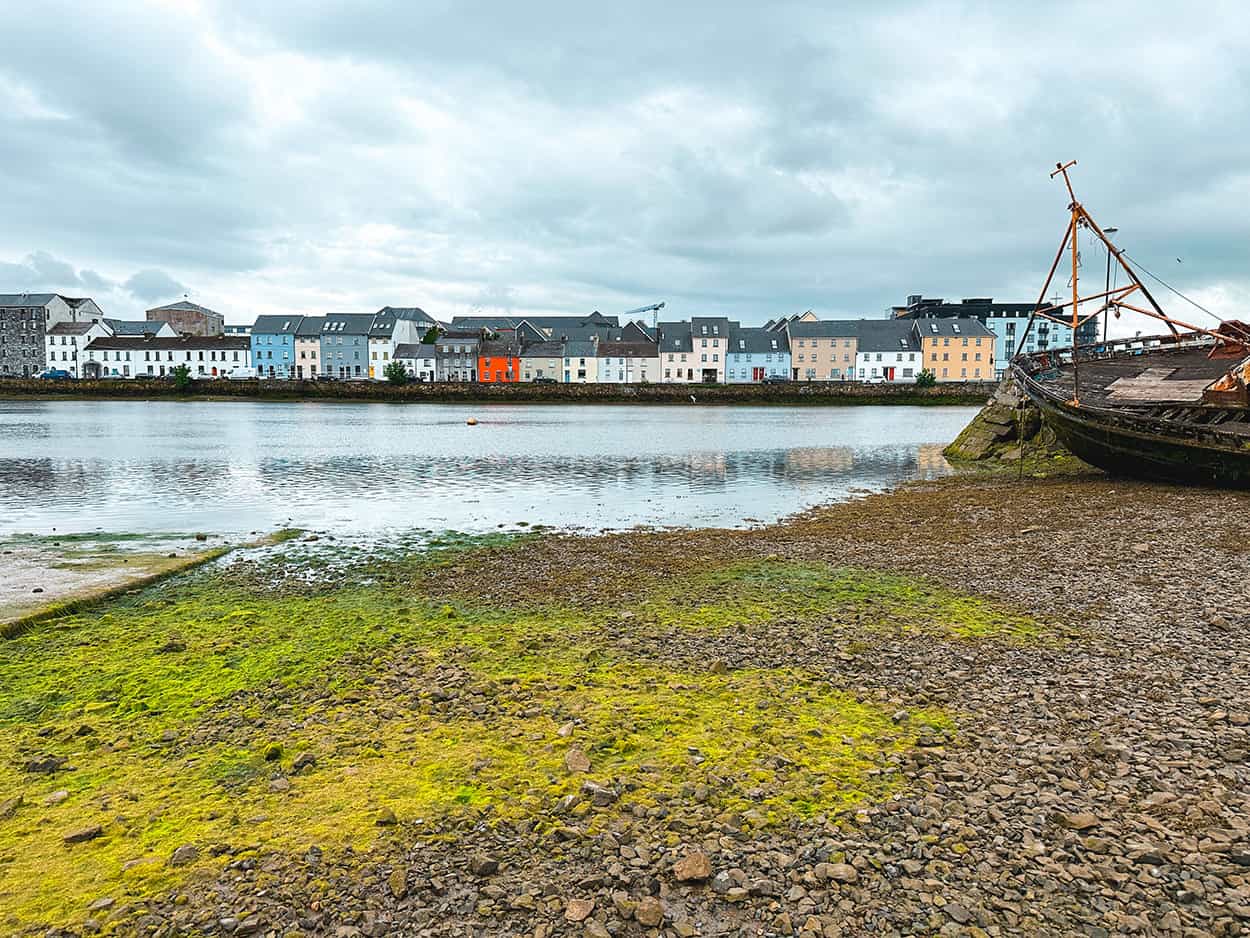 The Long Walk Galway Ireland at Low Tide