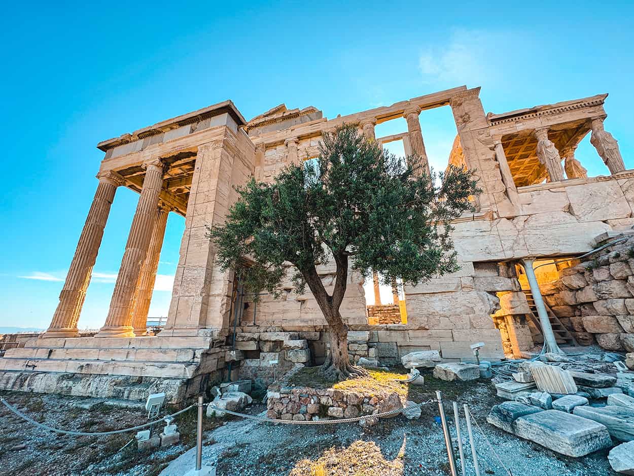 The Acropolis in Athens Greece