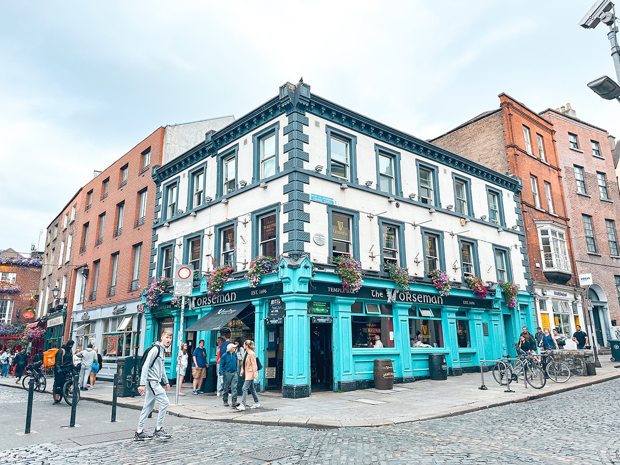 Temple Bar Neighborhood in Dublin Ireland