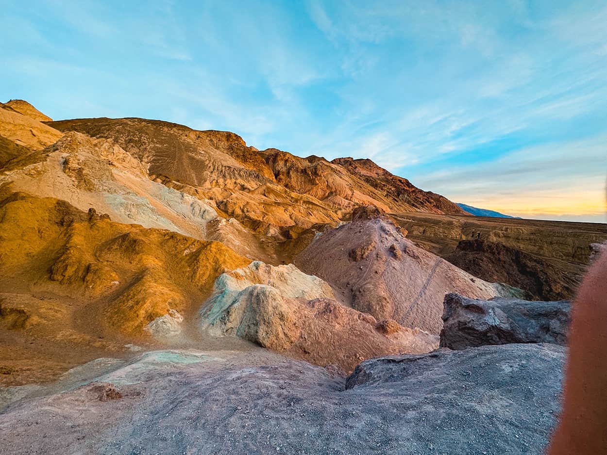 Artists Palette in Death Valley National Park hotels in California