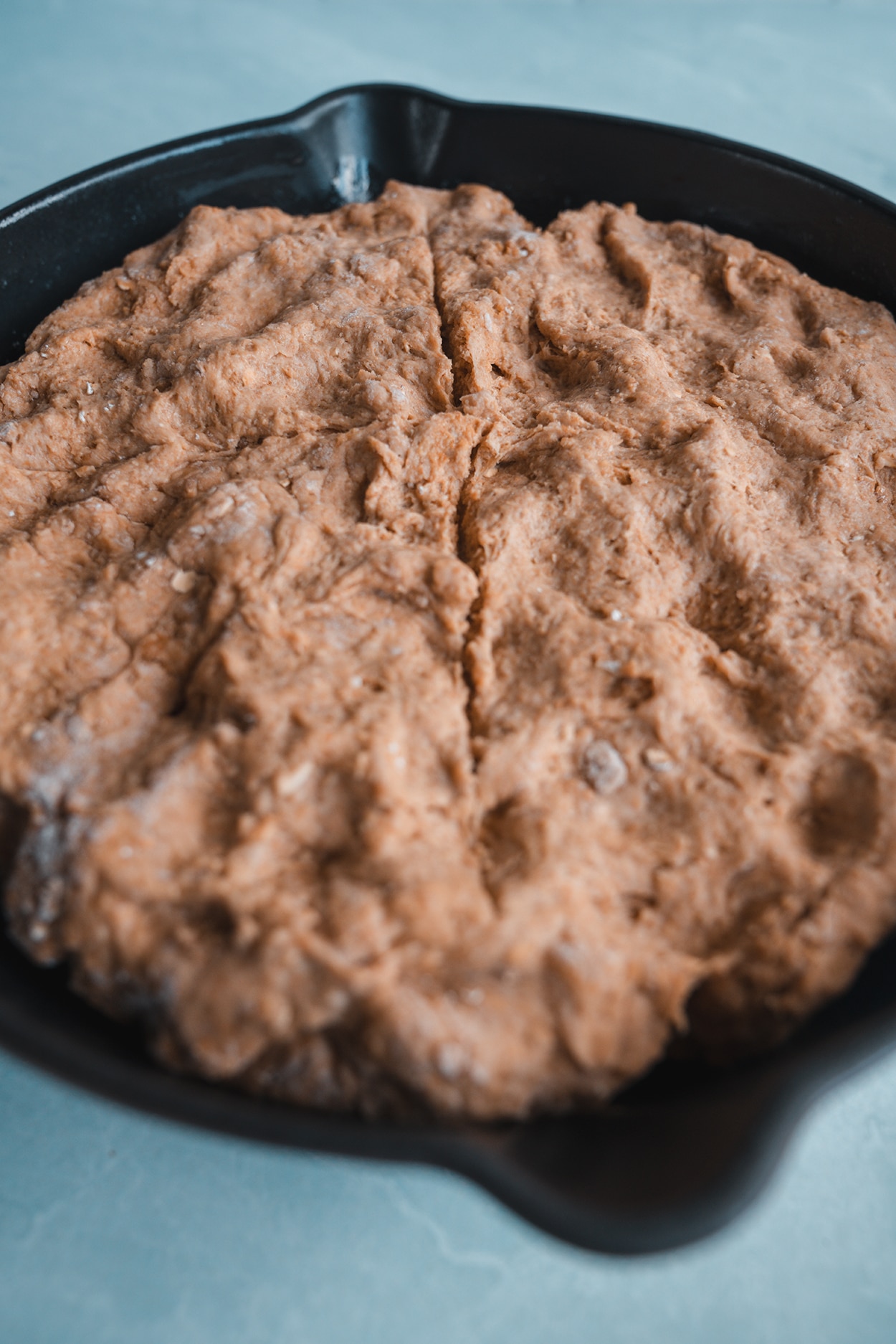 Easy Traditional Irish Brown Bread recipe baked in a skillet - photo by Keryn Means of TwistTravelMag,com