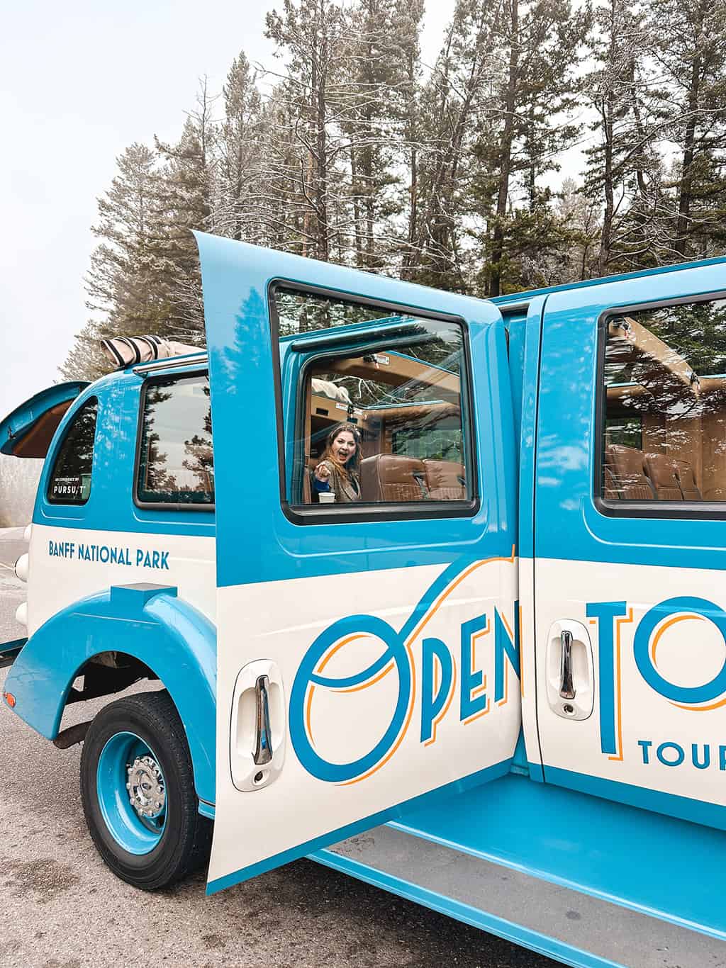 Open Top Touring Banff in Banff National Park Alberta Canada