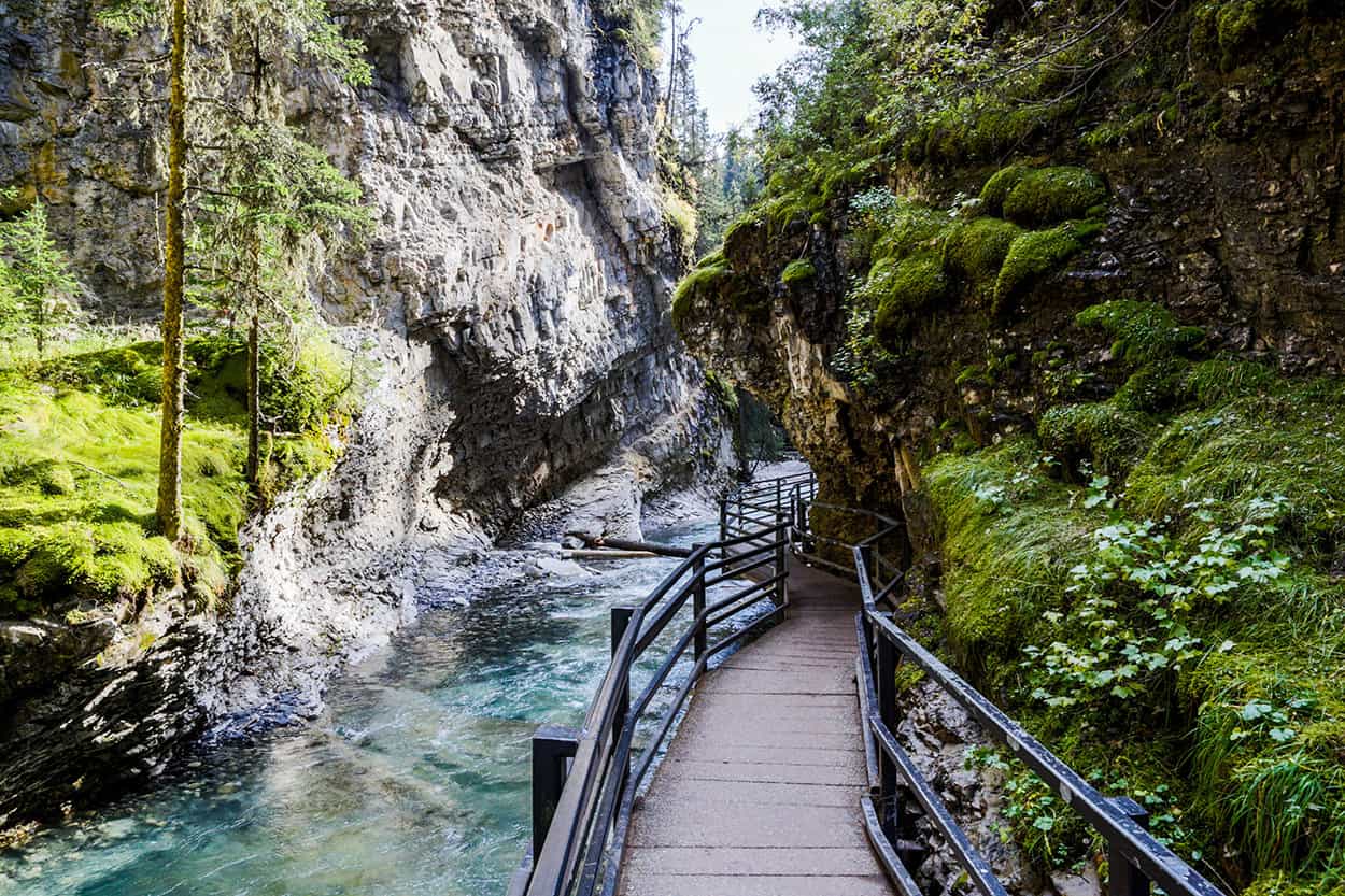 Johnston canyon in Banff National Park Alberta Canada