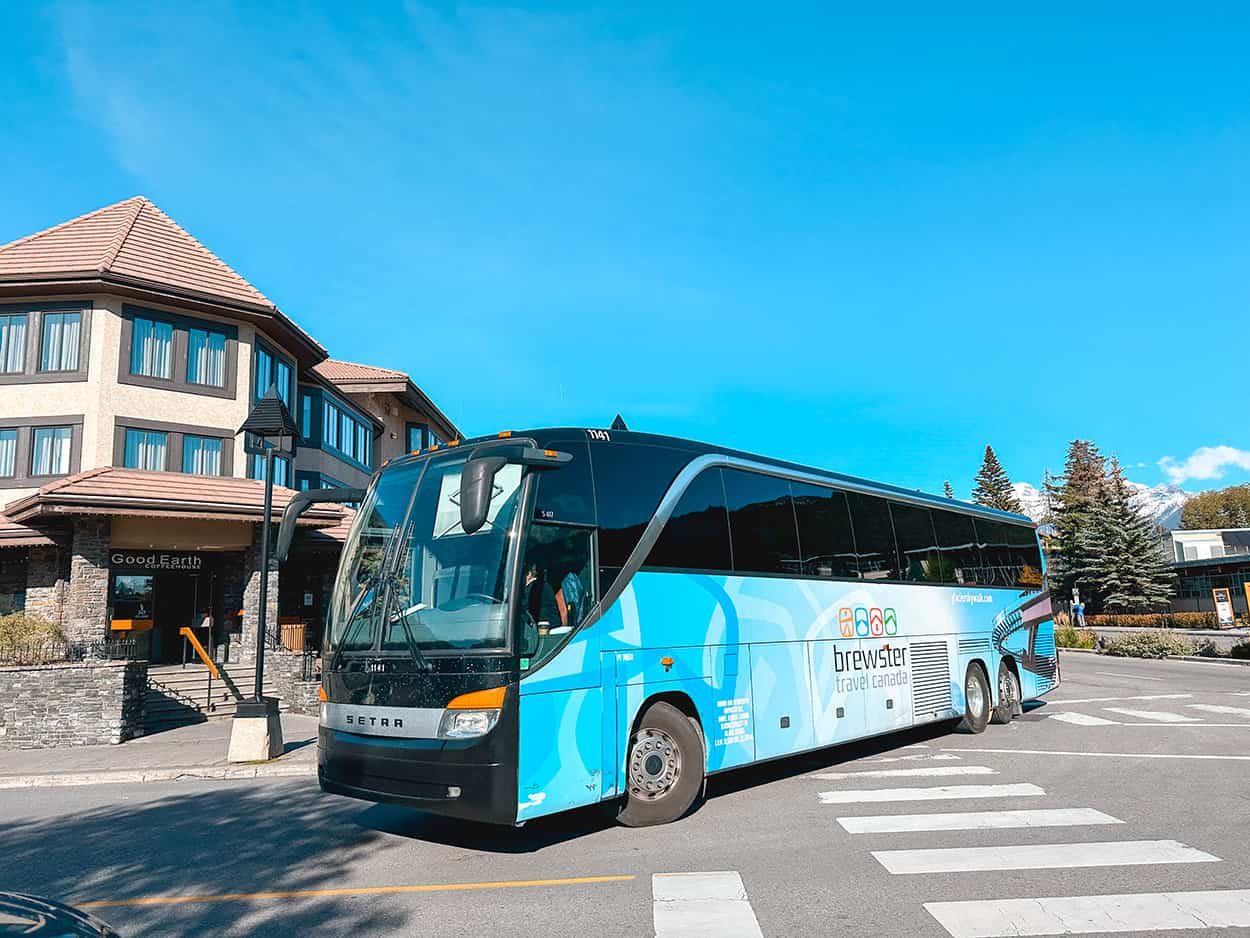 Brewster Express in Banff National Park Alberta Canada