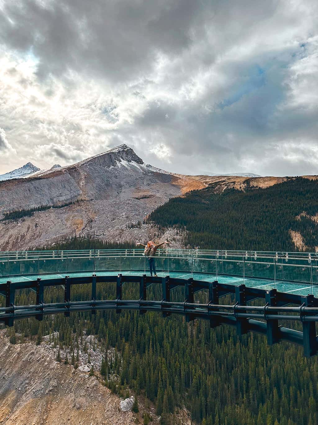 Columbia Icefield Skywalk in Banff National Park Alberta Canada