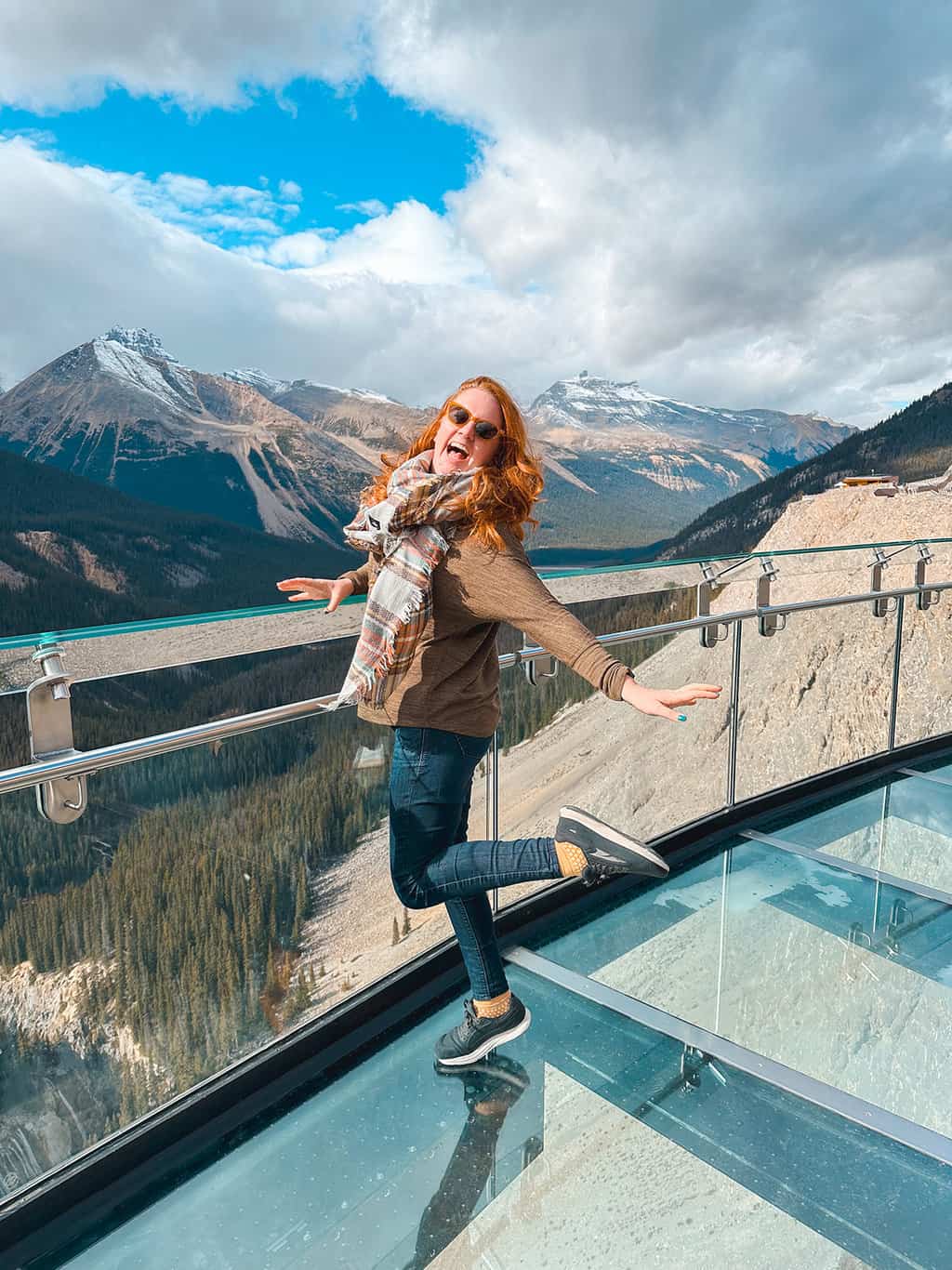 Columbia Icefield Skywalk in Banff National Park Alberta Canada