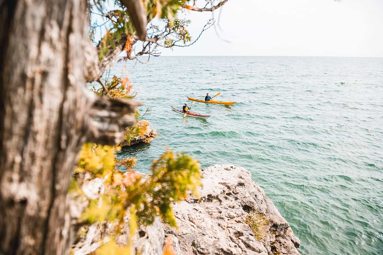 Cave Point Kayak in Door County Wisconsin