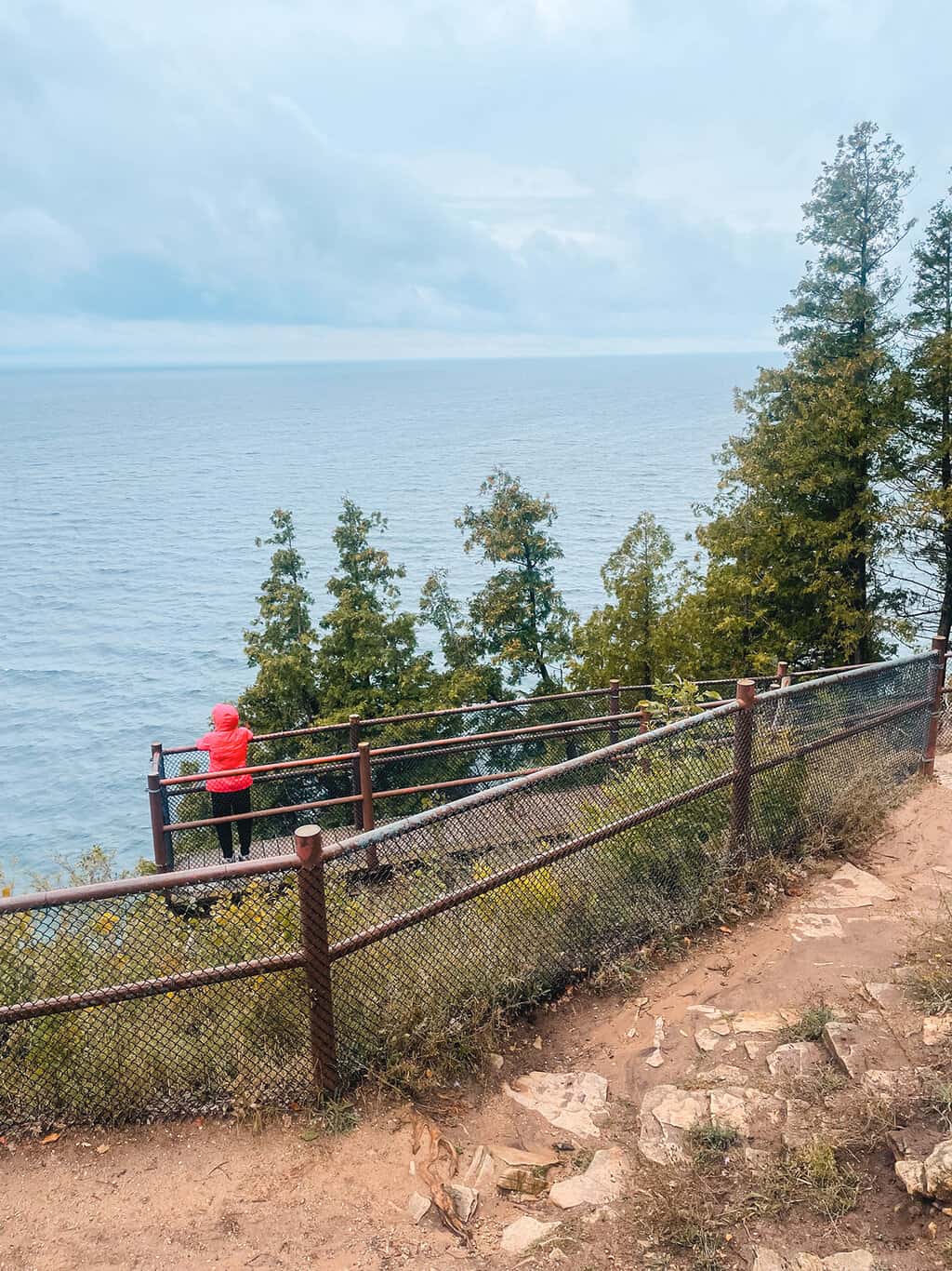 Green Bay from Ellison Bluff County Park in Door County Wisconsin