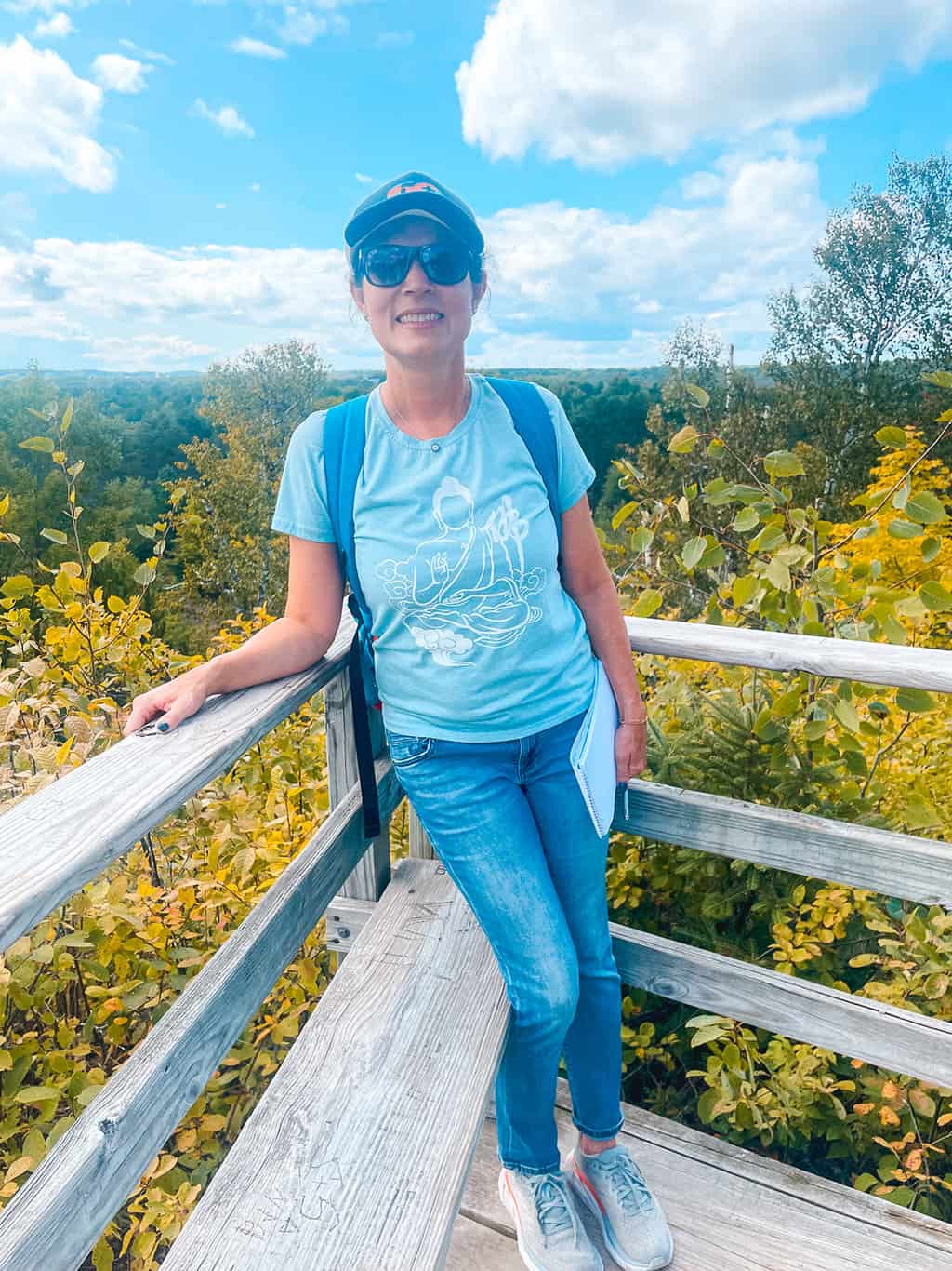 Heather Mundt at Old Baldy Whitefish Dunes in Door County Wisconsin