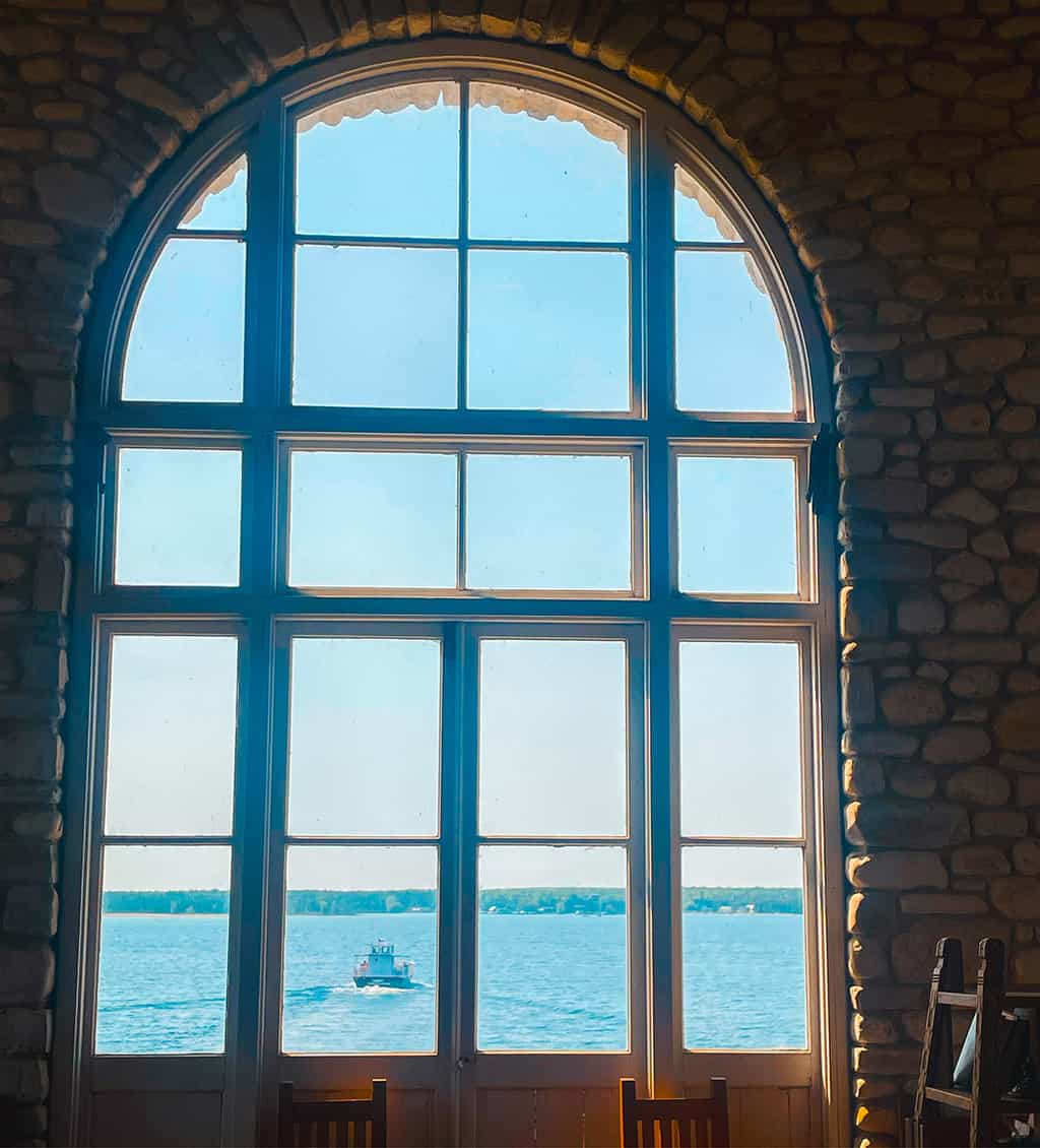 View from the Boathouse in Door County Wisconsin