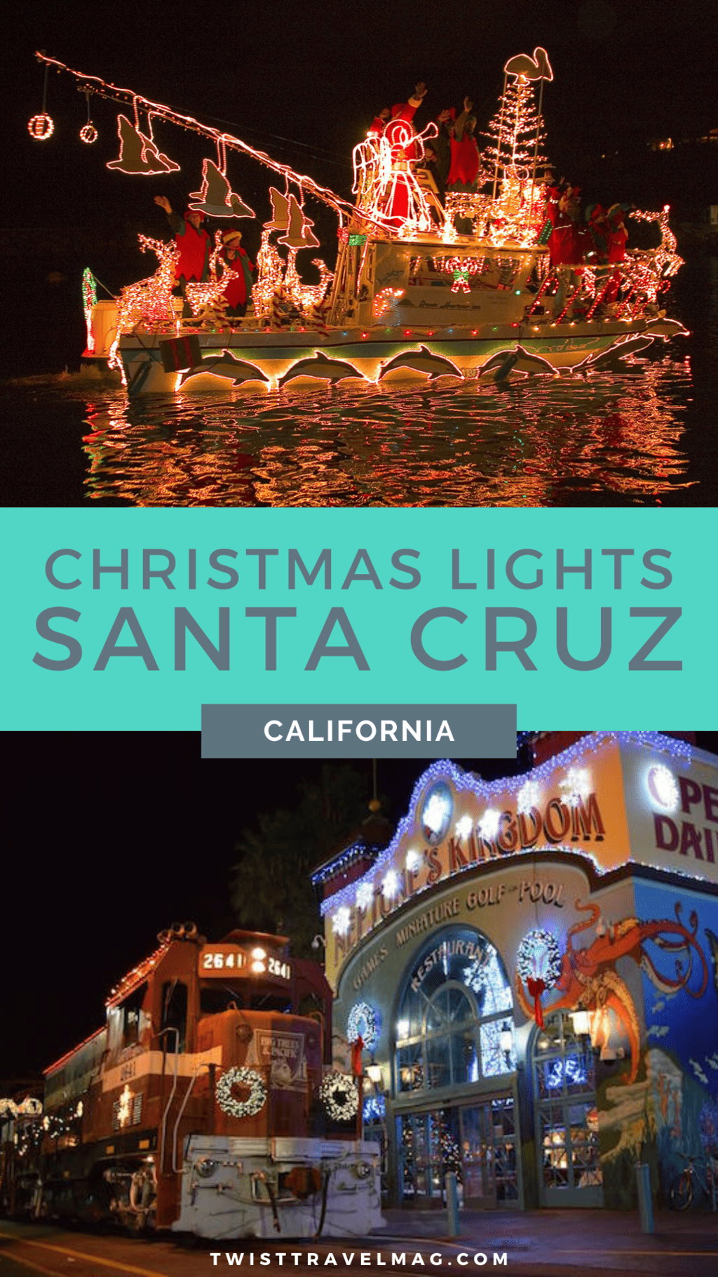 Santa Cruz Christmas Lights in California