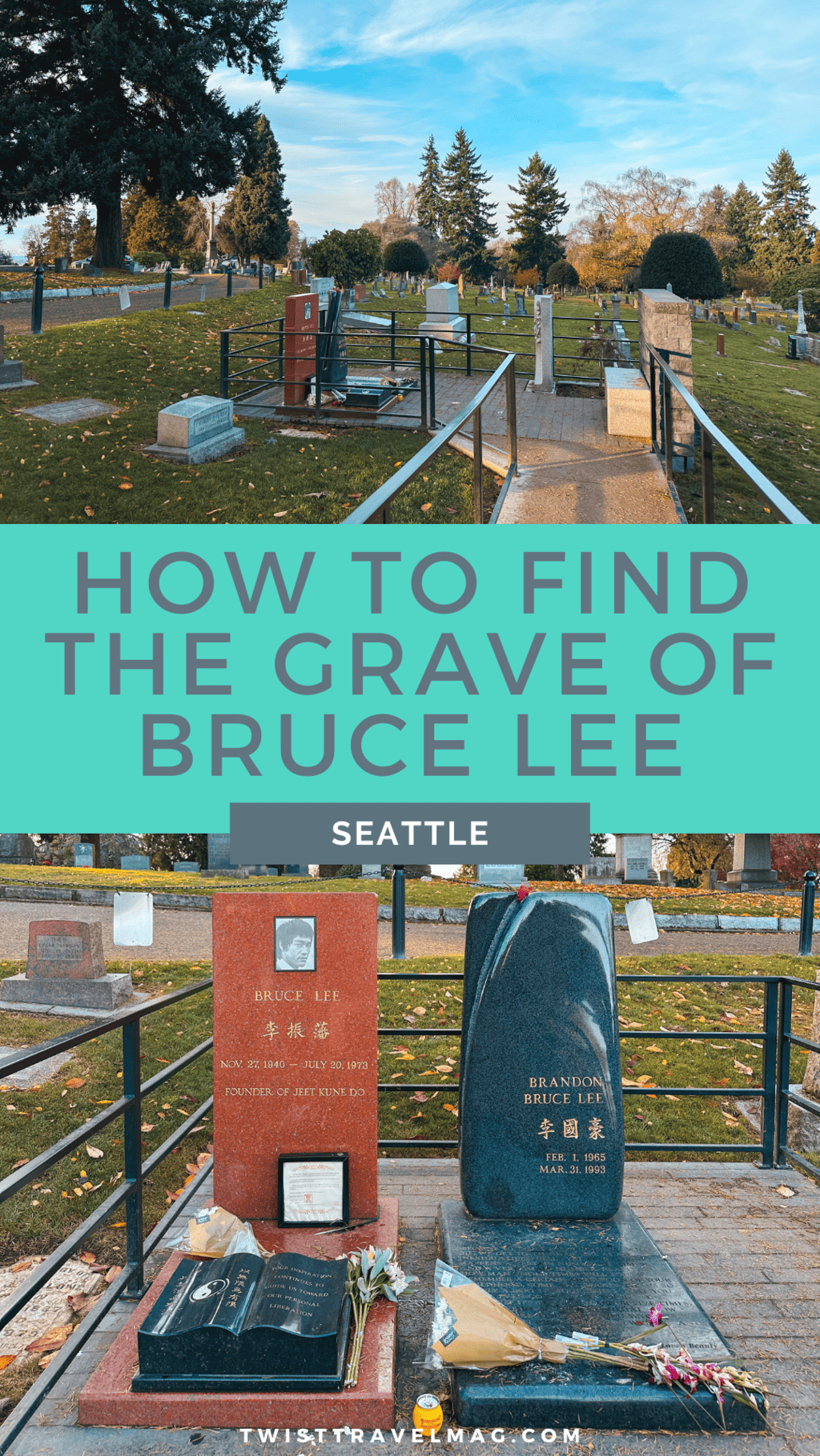 How to find the grave of bruce lee