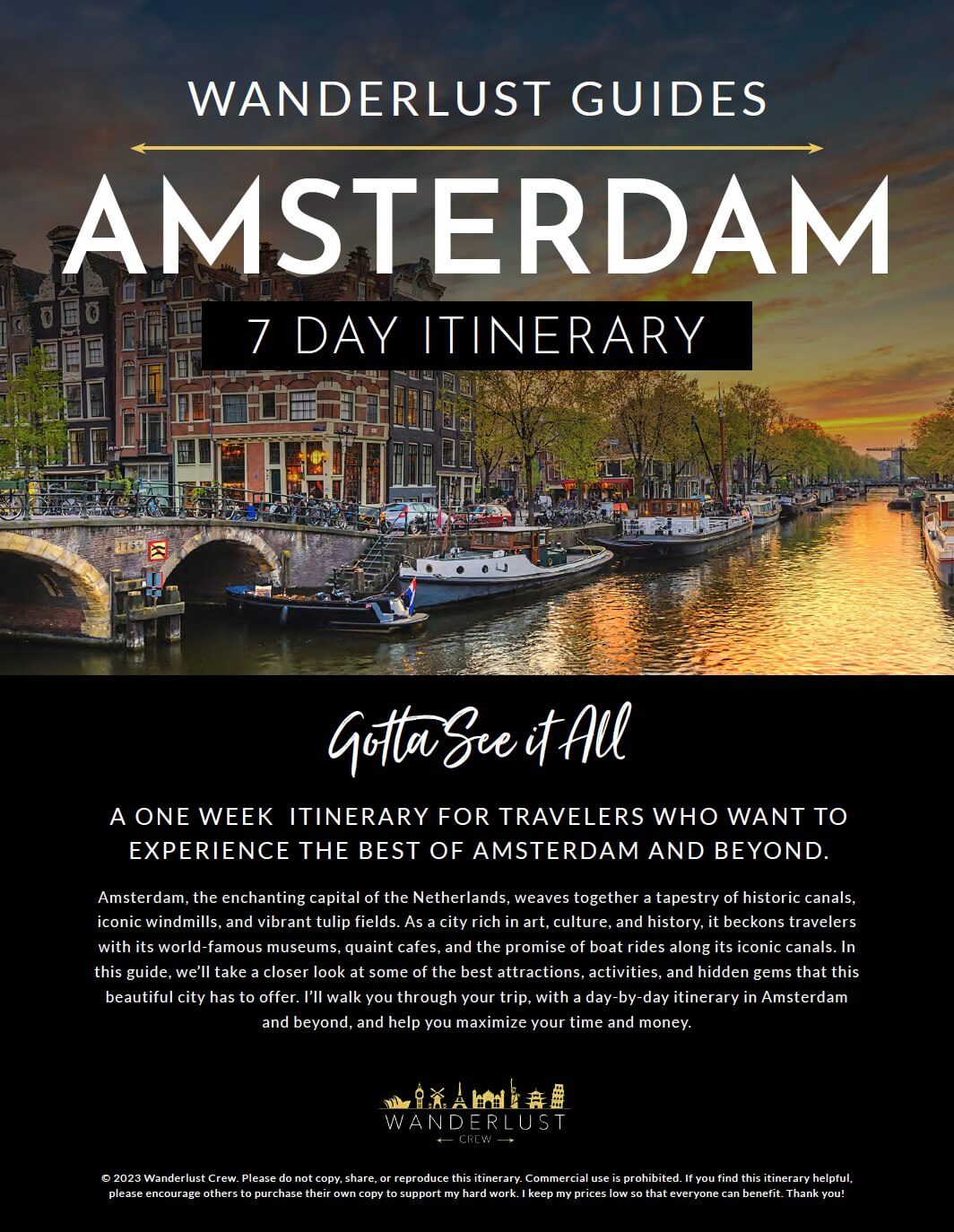 7 Day Amsterdam Itinerary