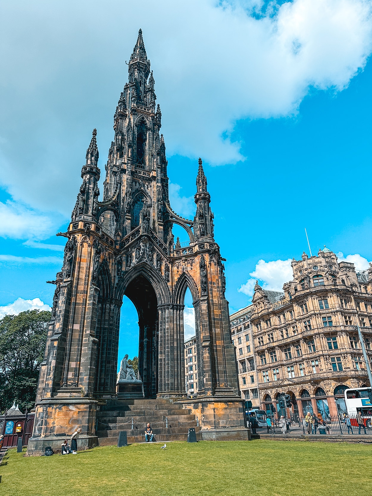 The Scotts Monument in Princes Street Gardens- photo by Keryn Means editor of TwistTravelMag.com