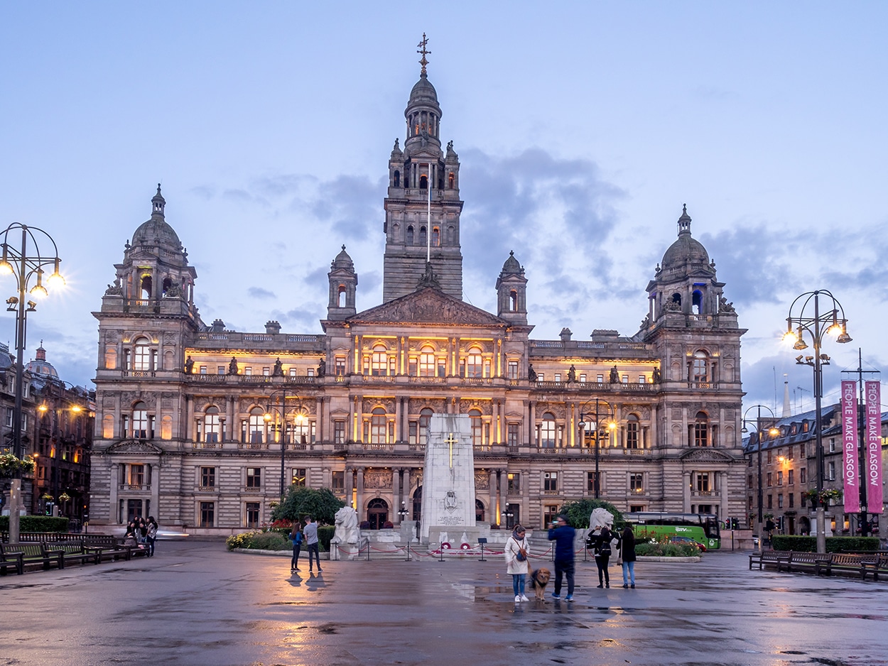 George Square in Glasgow Scotland