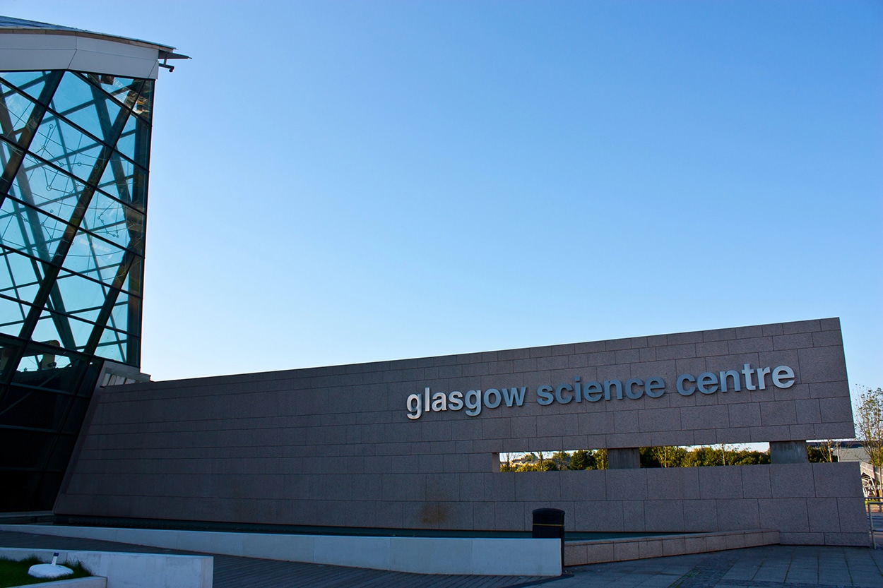 Glasgow Science Centre in Glasgow Scotland