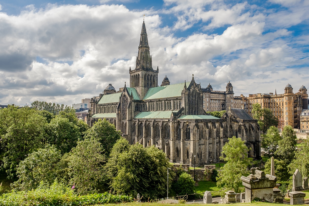 Glasgow Cathedral in Glasgow Scotland