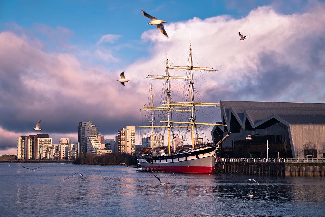 Tall Ship Glenlee in Glasgow Scotland