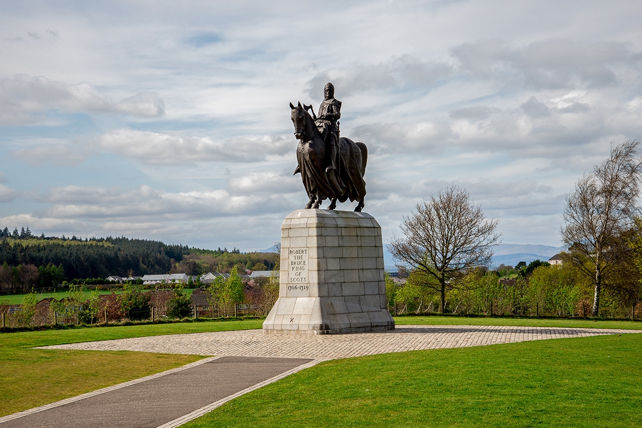 Robert the Bruce at the Bannockburn Battlefield