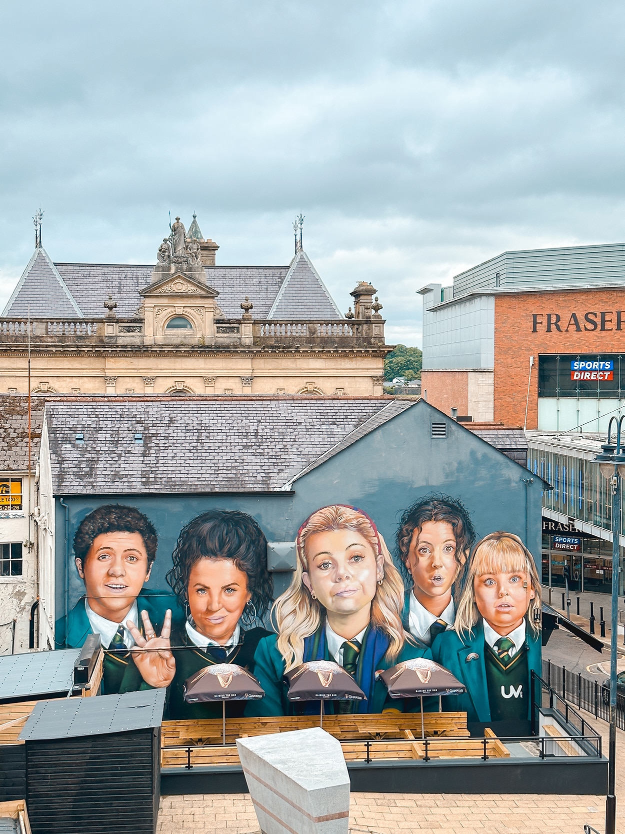 Derry Girls Mural in Londonderry/Derry Northern Ireland- photo by Keryn Means editor of TwistTravelMag.com
