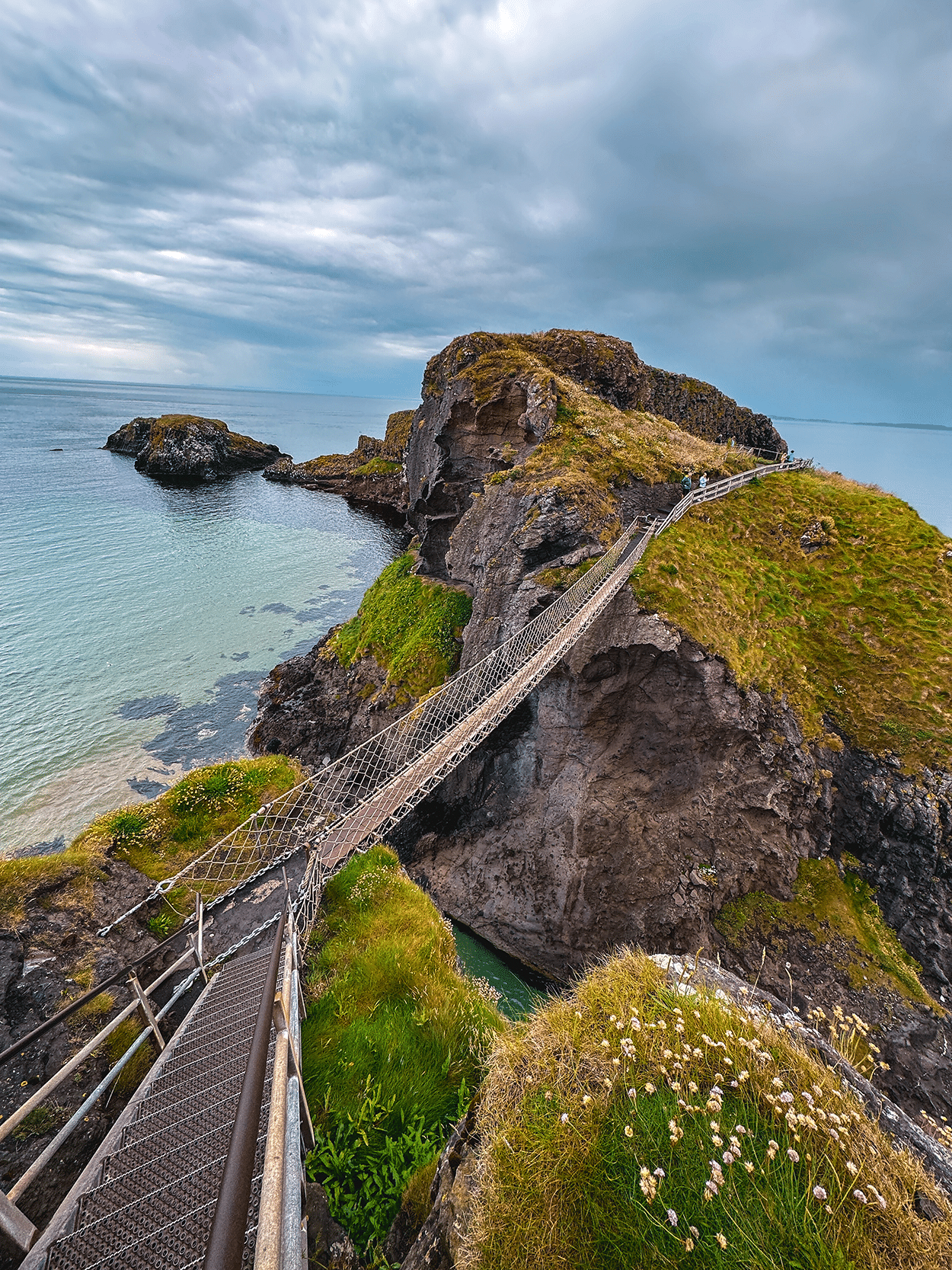 Carrick-A-Rede rope bridge in Bushmills Northern Ireland- photo by Keryn Means editor of Twist Travel Magazine