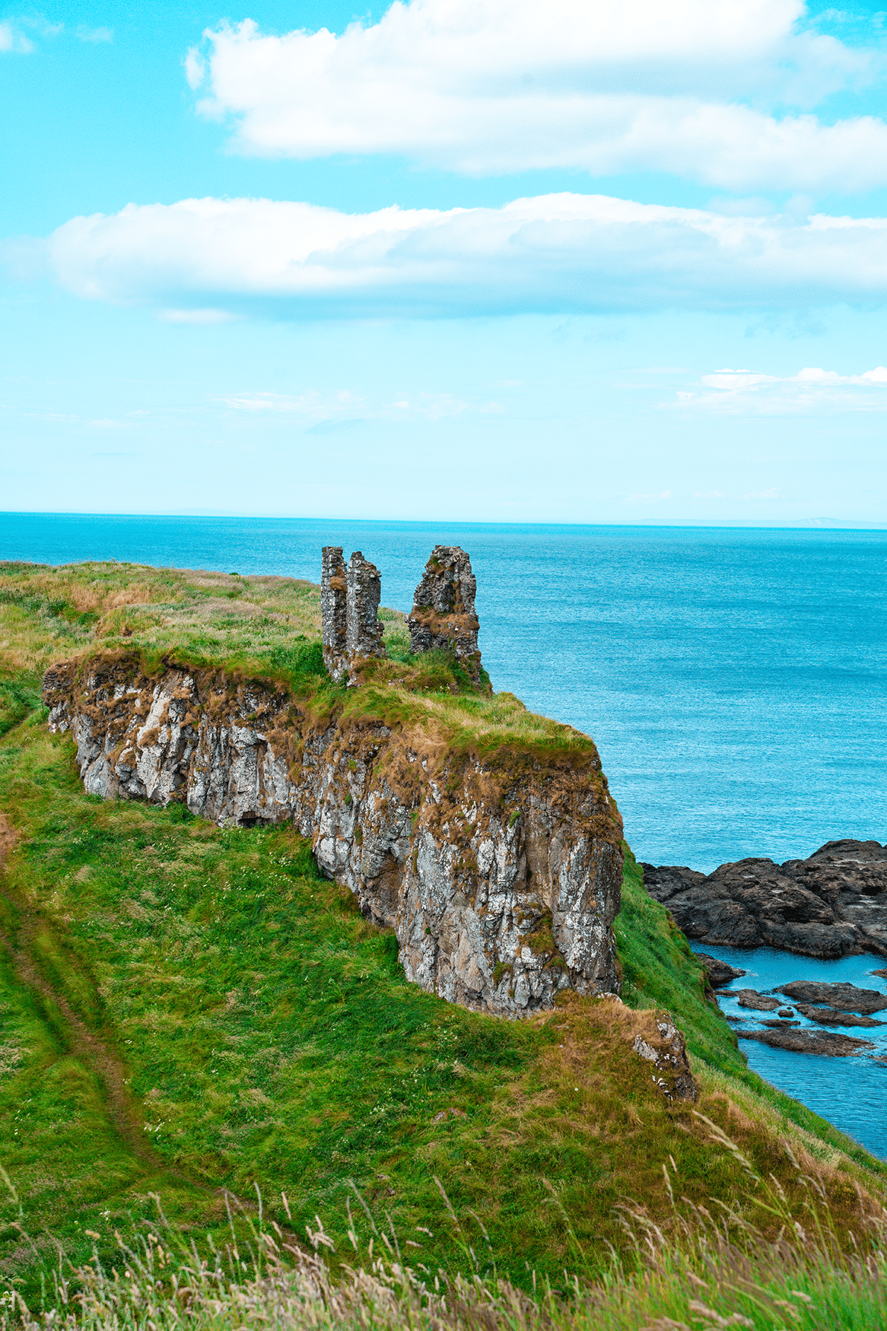 Dunseverick Castle near the town of Bushmills- photo by Keryn Means editor of Twist Travel Magazine