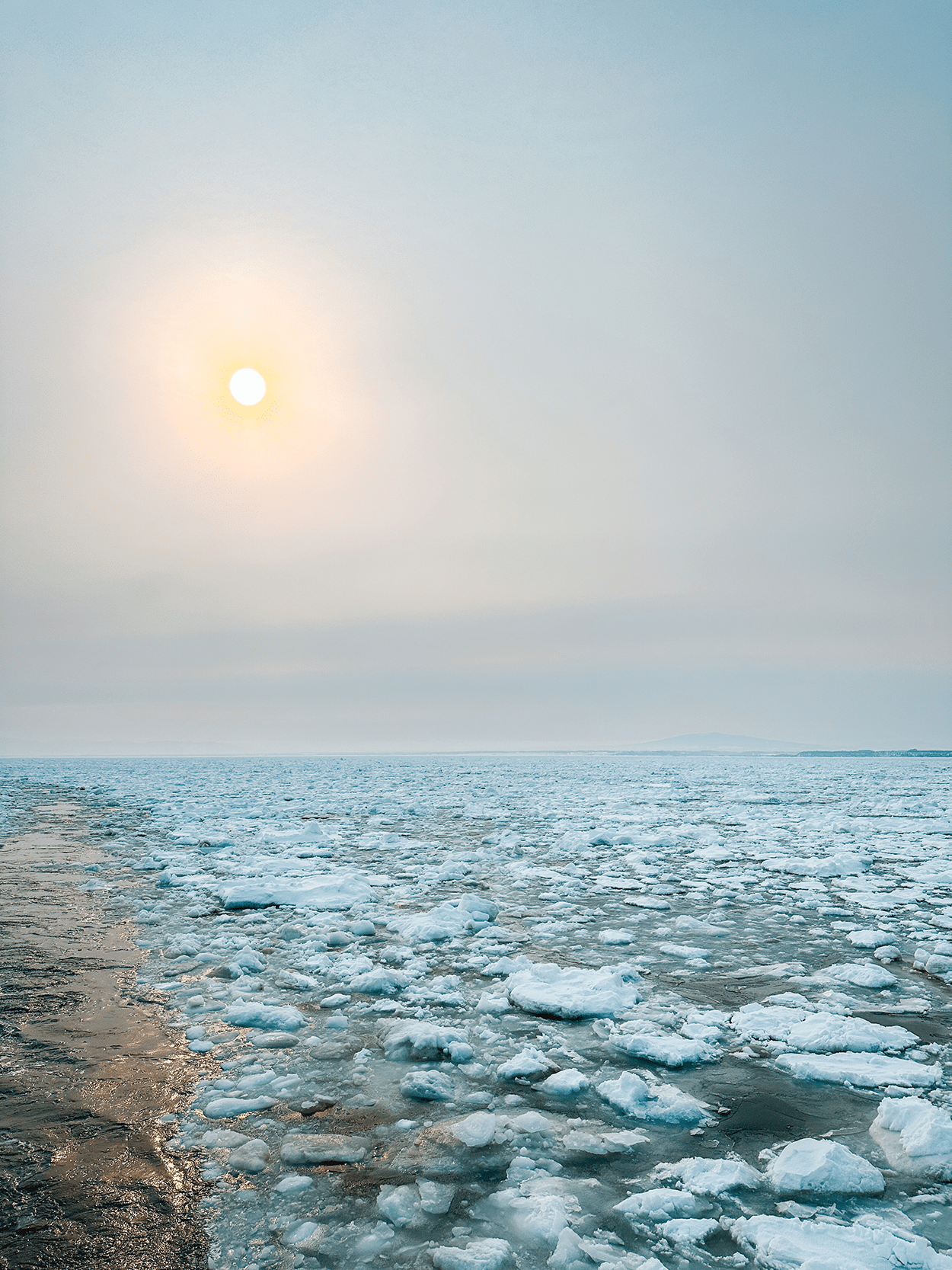 Drift ice seen from the Abashiri Drift Ice Sightseeing & Icebreaker Ship Aurora - photo credit Keryn Means