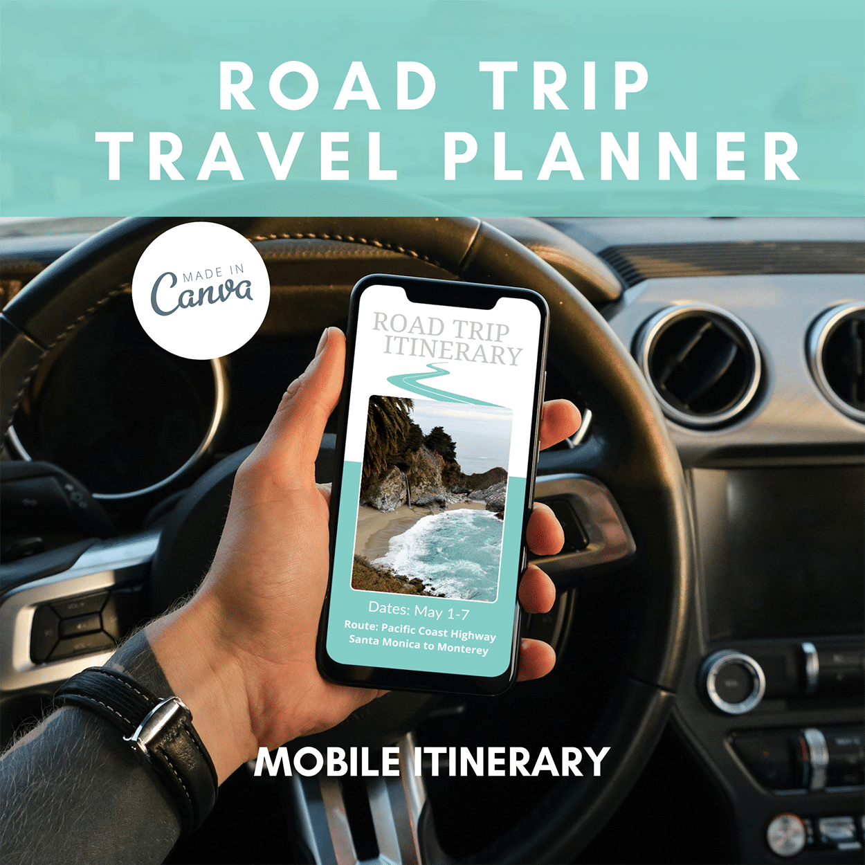 Travel Guides, Itineraries & Templates 3 Road Trip Travel Planner mobile itinerary