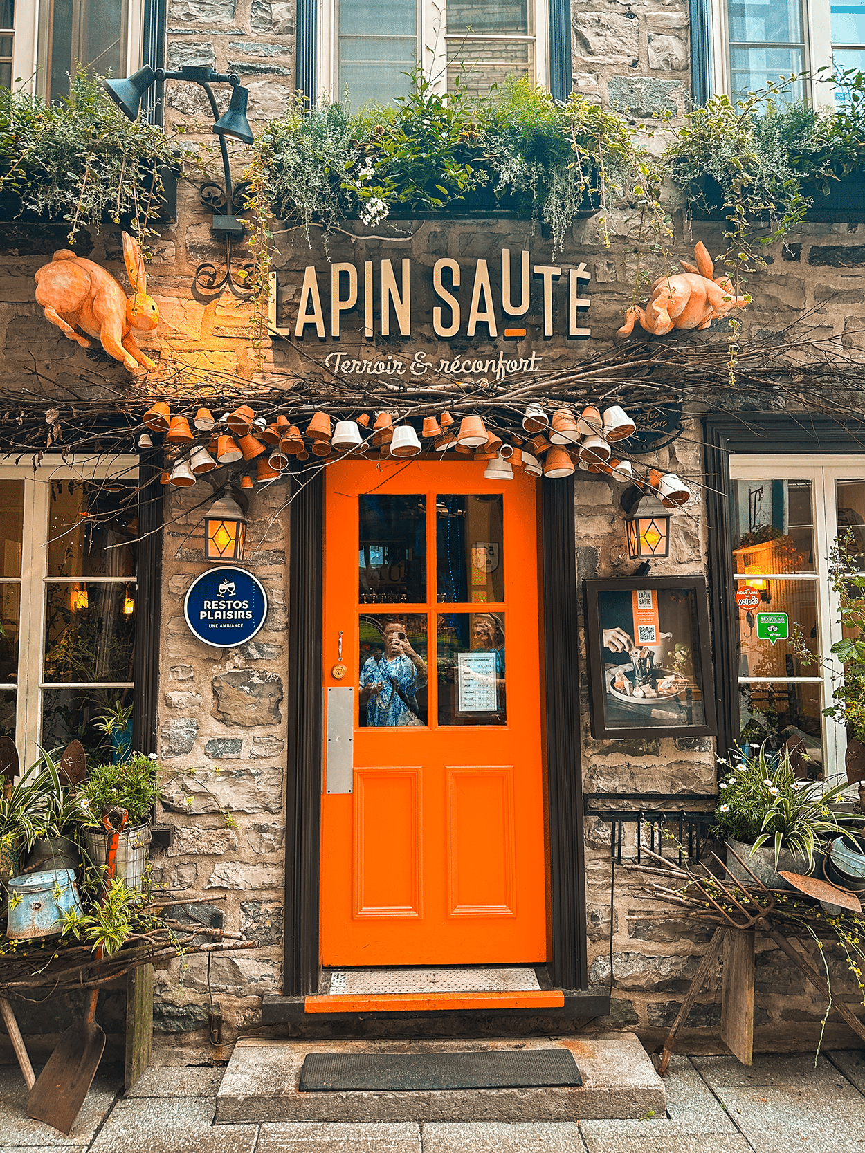 Quebec City 4-Day Itinerary: A Girls’ Getaway Guide 13 Le Lapin Sauté in Old Town Quebec- credit Keryn Means, TwistTravelMag.com