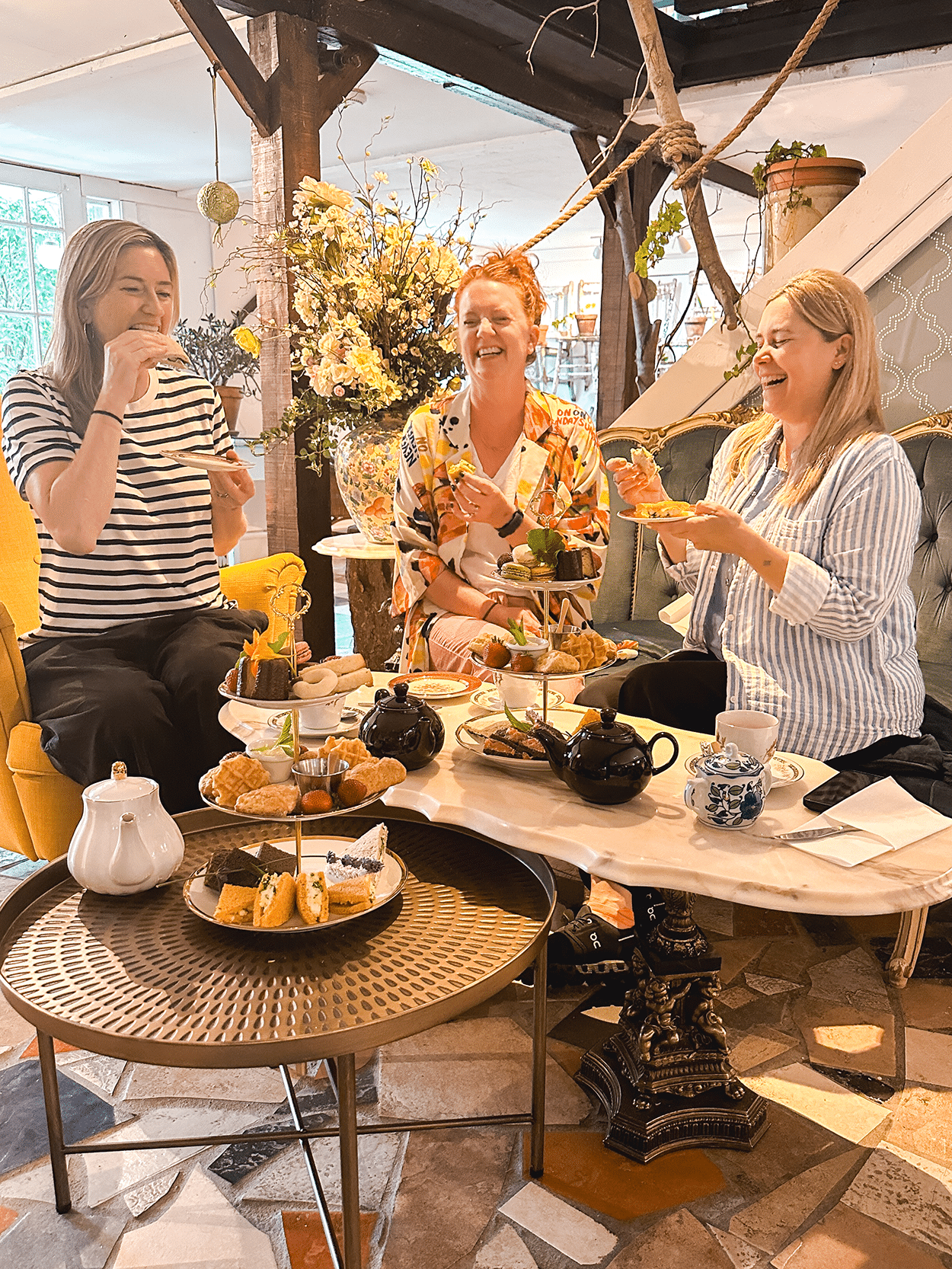Quebec City 4-Day Itinerary: A Girls’ Getaway Guide 23 Enjoying afternoon tea at Tea House of Île d'Orléans- credit Keryn Means, TwistTravelMag.com