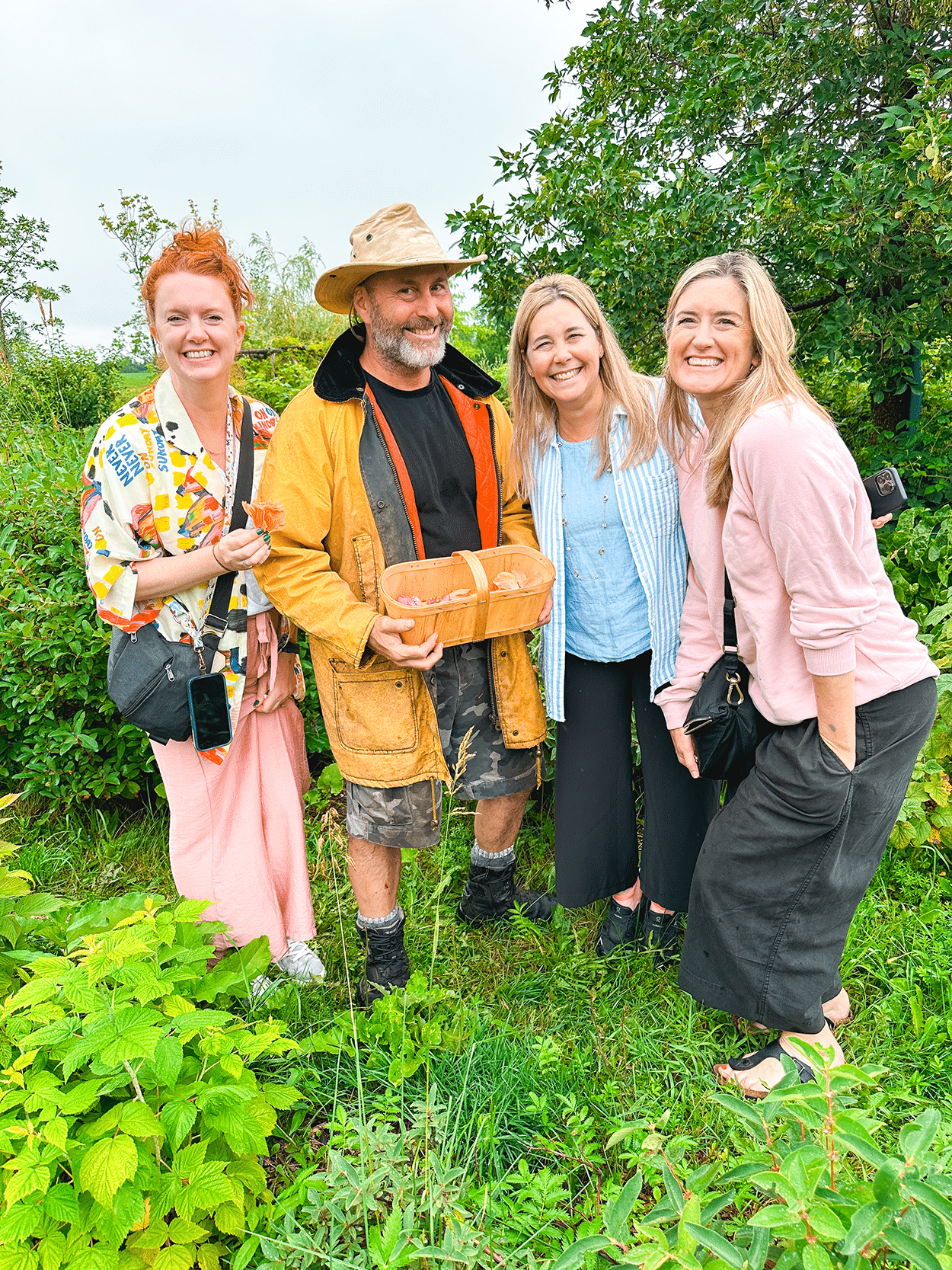 Quebec City 4-Day Itinerary: A Girls’ Getaway Guide 25 Touring the grounds of Tea House of Île d'Orléans with the owner - credit Keryn Means, TwistTravelMag.com